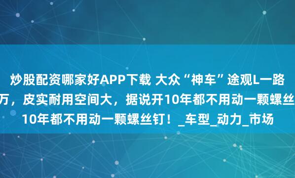 炒股配资哪家好APP下载 大众“神车”途观L一路暴跌！入门只要12.9万，皮实耐用空间大，据说开10年都不用动一颗螺丝钉！_车型_动力_市场
